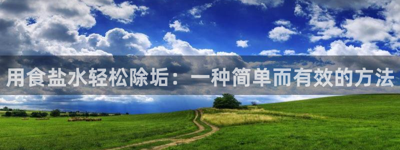威九国际取款不到账：用食盐水轻松除垢：一种简单而有效的方法